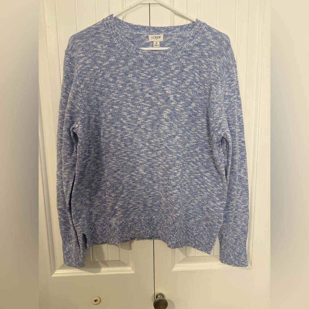 J. Crew Factory Crewneck Beach Sweater, Cool Lilac, Women's, M